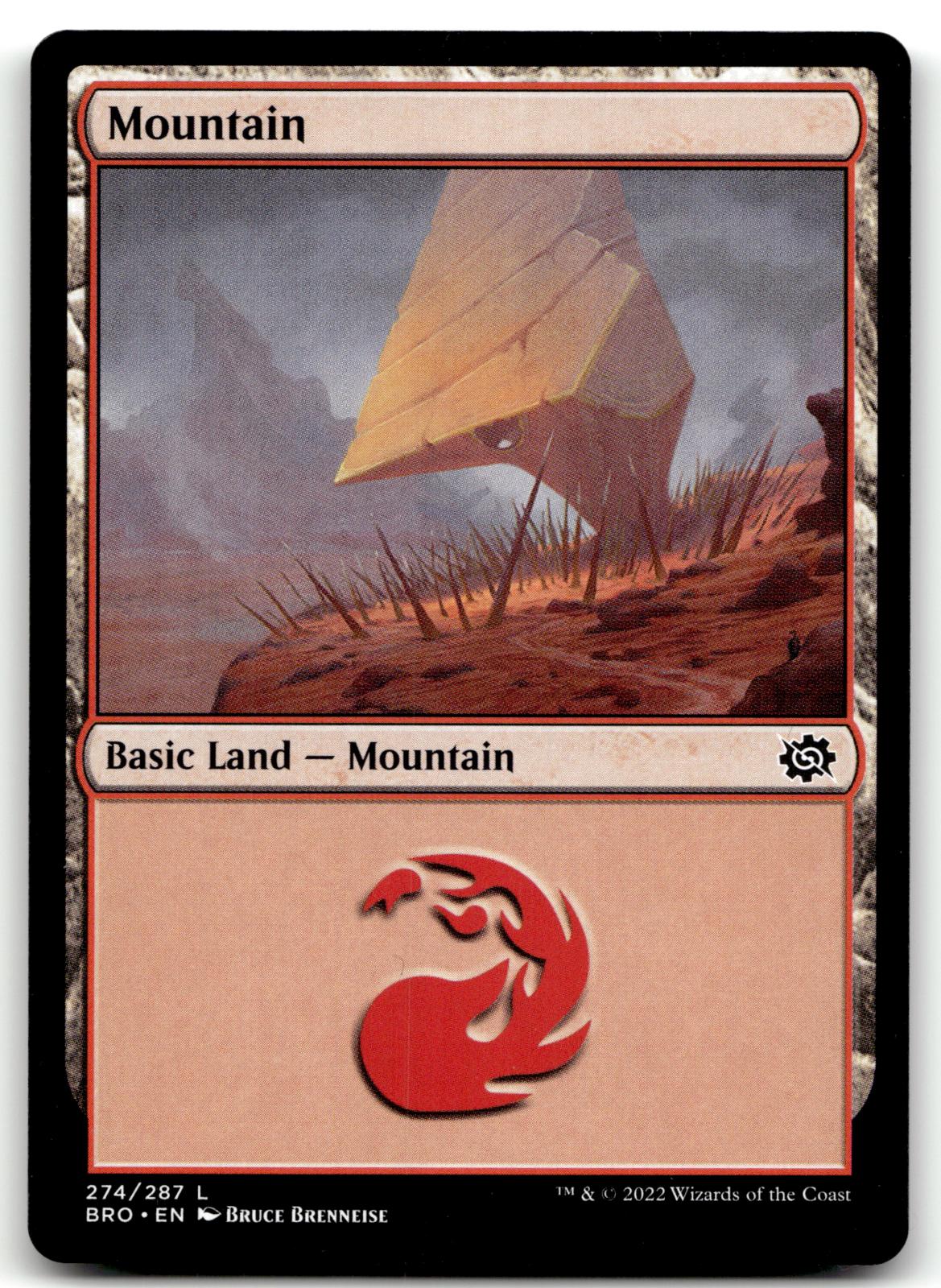 Mountain (274) 274 Land The Brothers' War Magic: The Gathering Near Mint