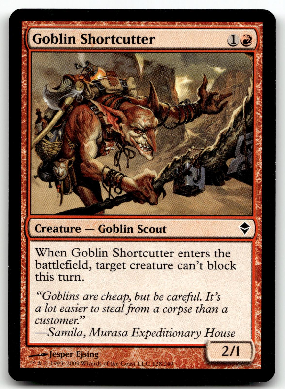 Goblin Shortcutter 128 Common Zendikar Magic: The Gathering Near Mint