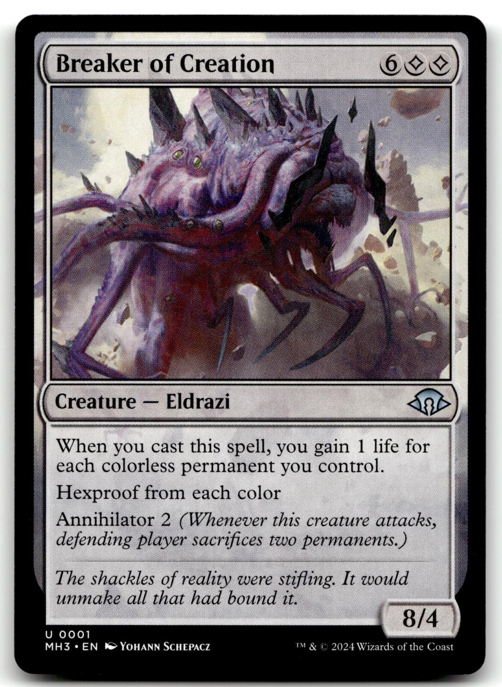Breaker of Creation 1 Uncommon Modern Horizons 3 Magic: The Gathering Near Mint