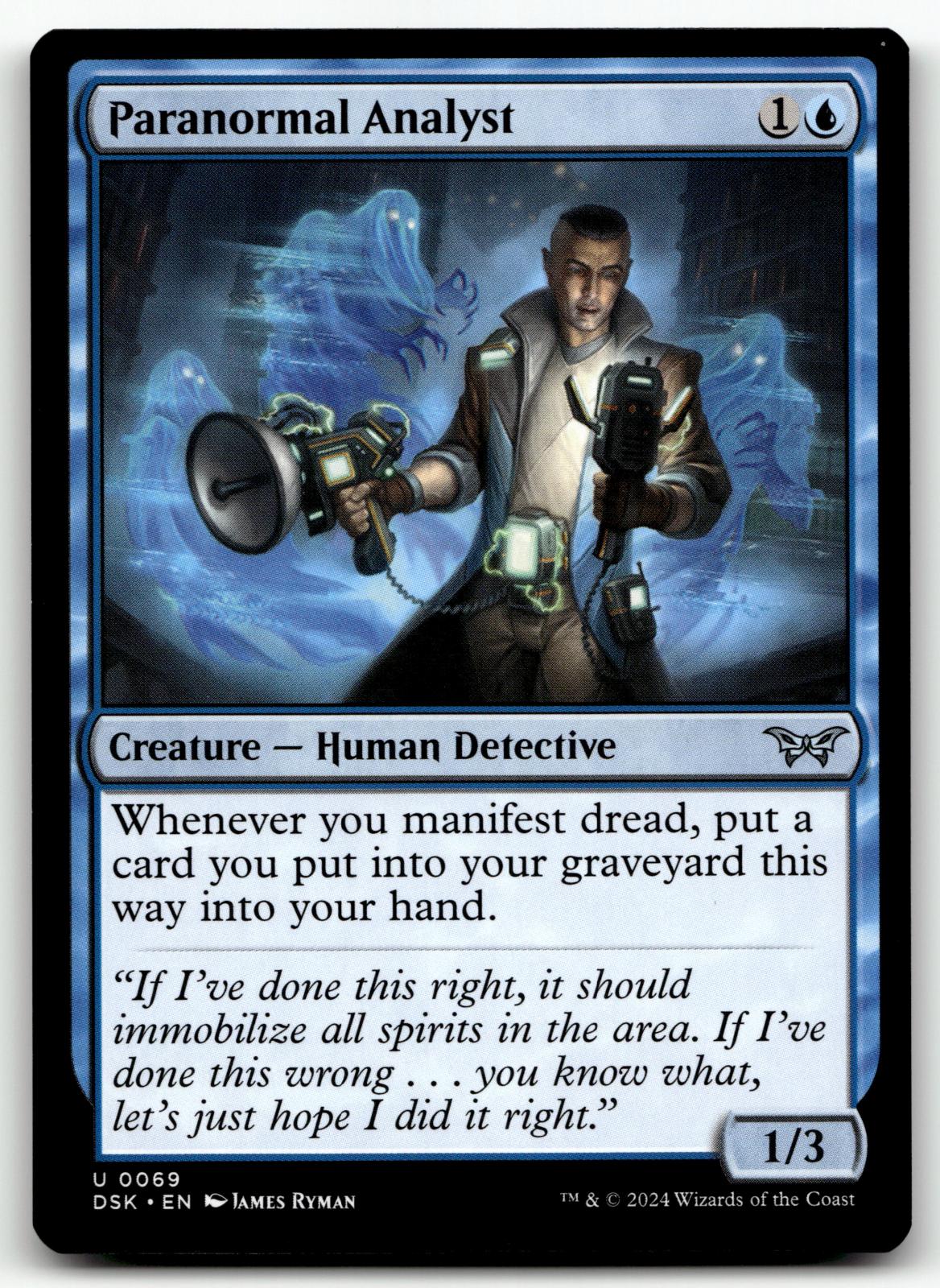 Paranormal Analyst 69 Duskmourn: House of Horror Magic: The Gathering NM