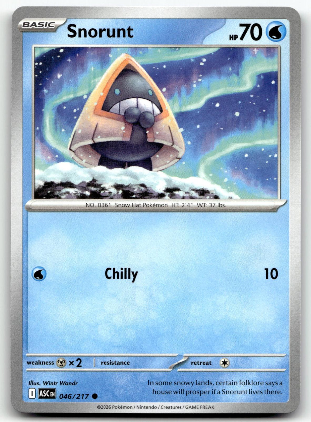 Snorunt 046/217 Common Ascended Heroes Pokemon Near Mint