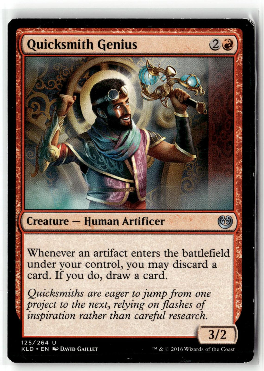 Quicksmith Genius 125 Uncommon Kaladesh Magic: The Gathering Near Mint