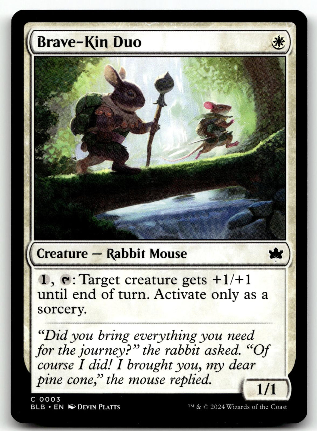 Brave-Kin Duo 3 Common Bloomburrow Magic: The Gathering Near Mint