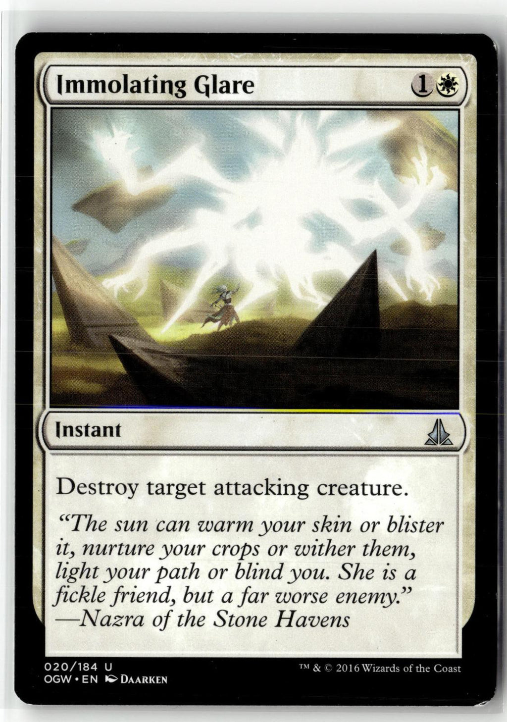 Immolating Glare 20 Uncommon Oath of the Gatewatch Magic: The Gathering NM