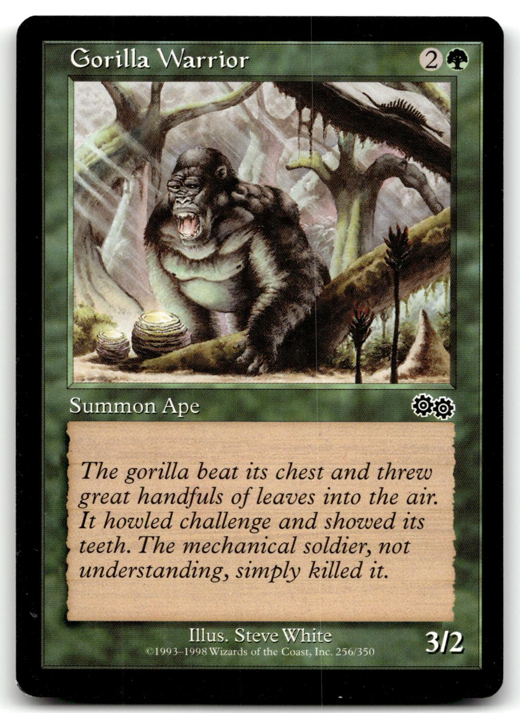 Gorilla Warrior 256 Common Urza's Saga Magic: The Gathering Near Mint