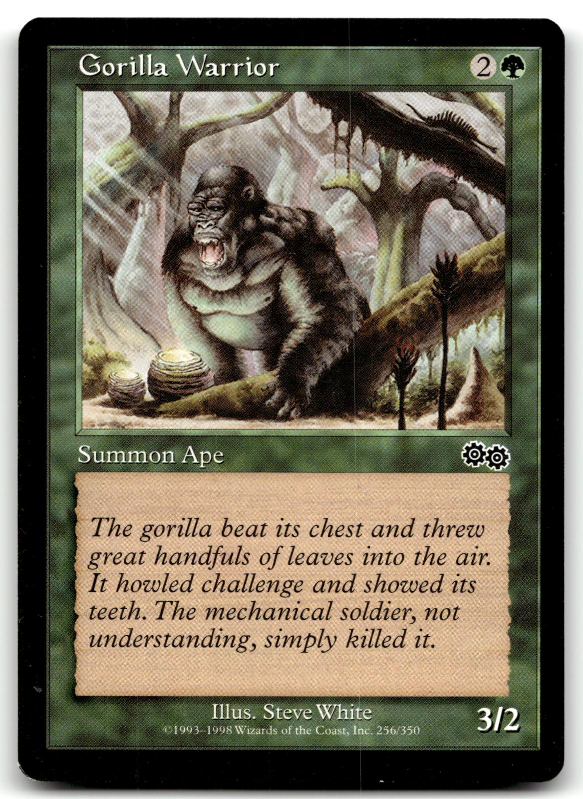 Gorilla Warrior 256 Common Urza's Saga Magic: The Gathering Near Mint