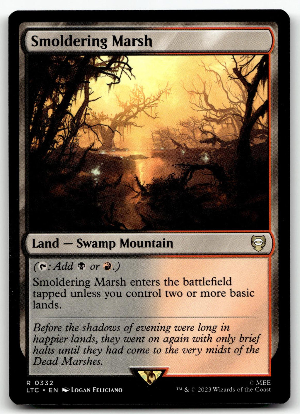 Smoldering Marsh 332 Commander: The Lord of the Rings: Tales of Middle-earth