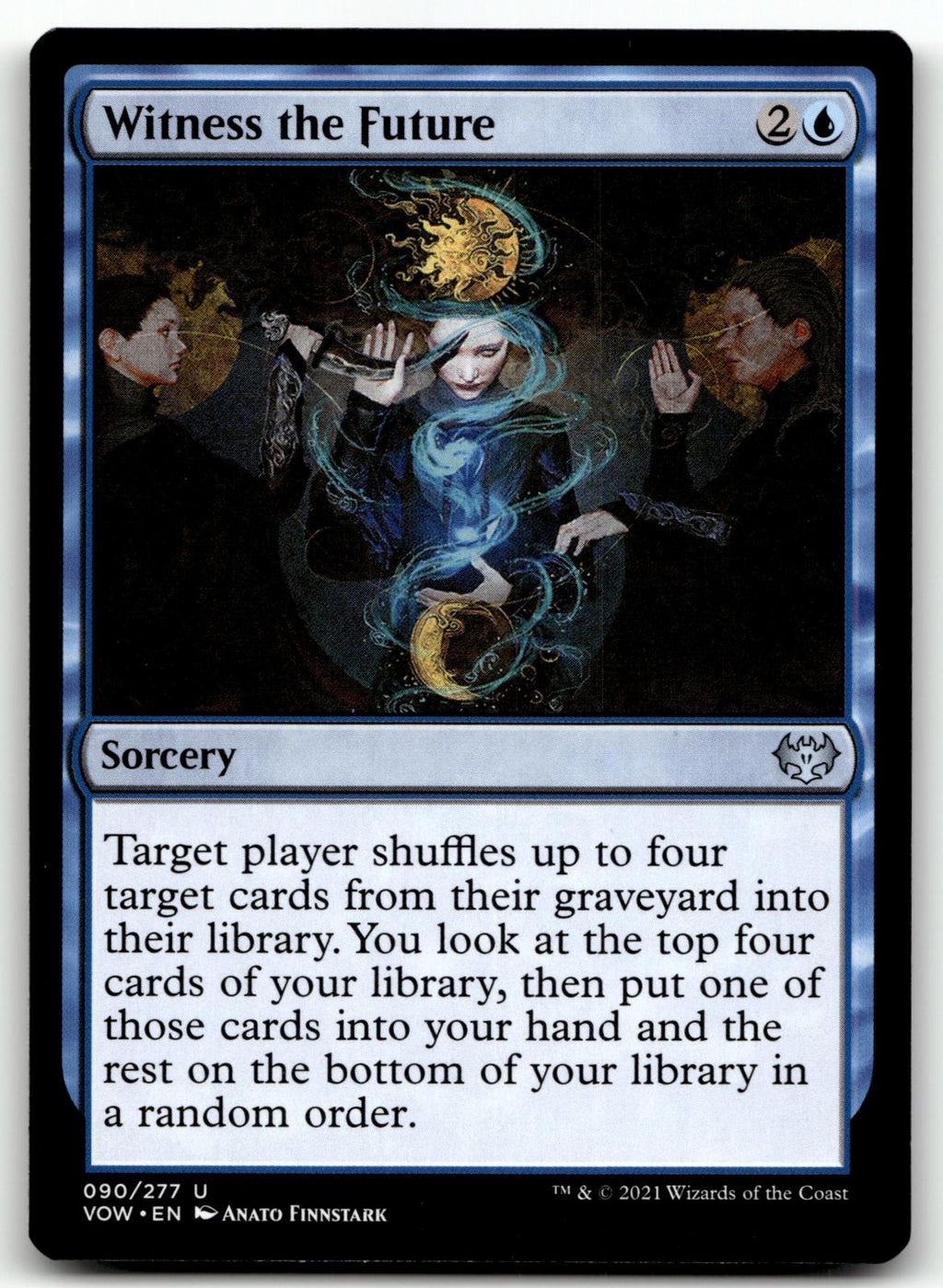 Witness the Future 90 Uncommon Innistrad: Crimson Vow Magic: The Gathering NM