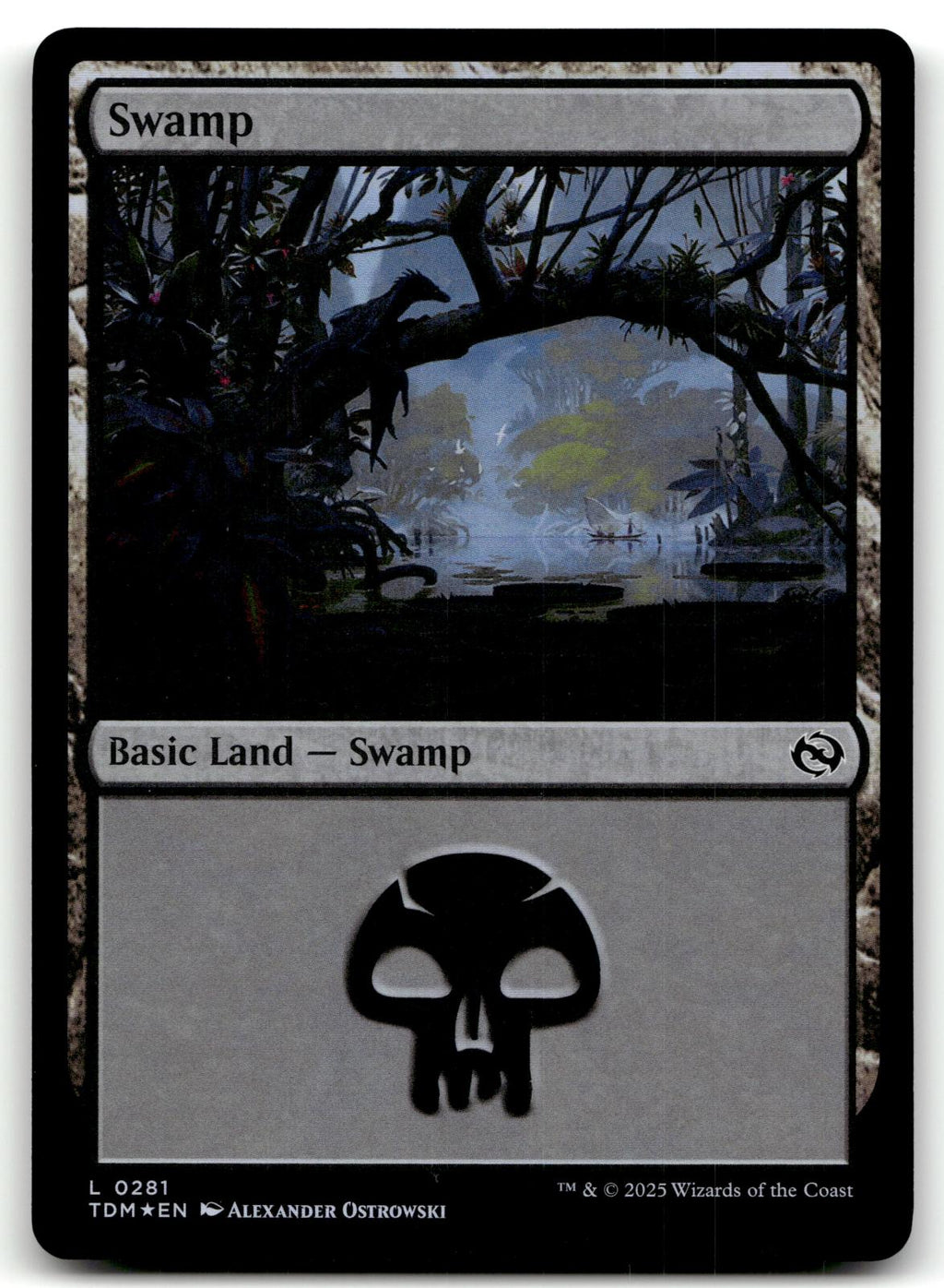 Swamp (0281) 281 Land Tarkir: Dragonstorm Magic: The Gathering Foil Near Mint