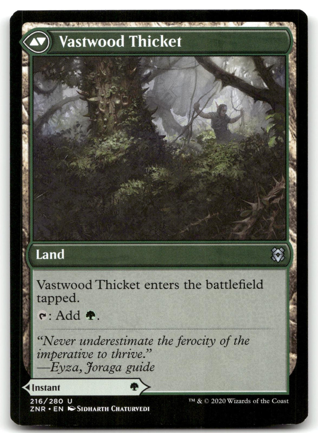 Vastwood Fortification 216 Uncommon Zendikar Rising Magic: The Gathering NM