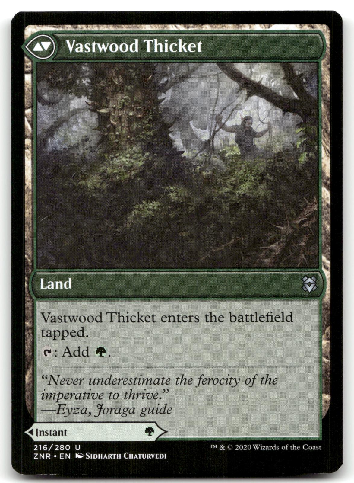 Vastwood Fortification 216 Uncommon Zendikar Rising Magic: The Gathering NM