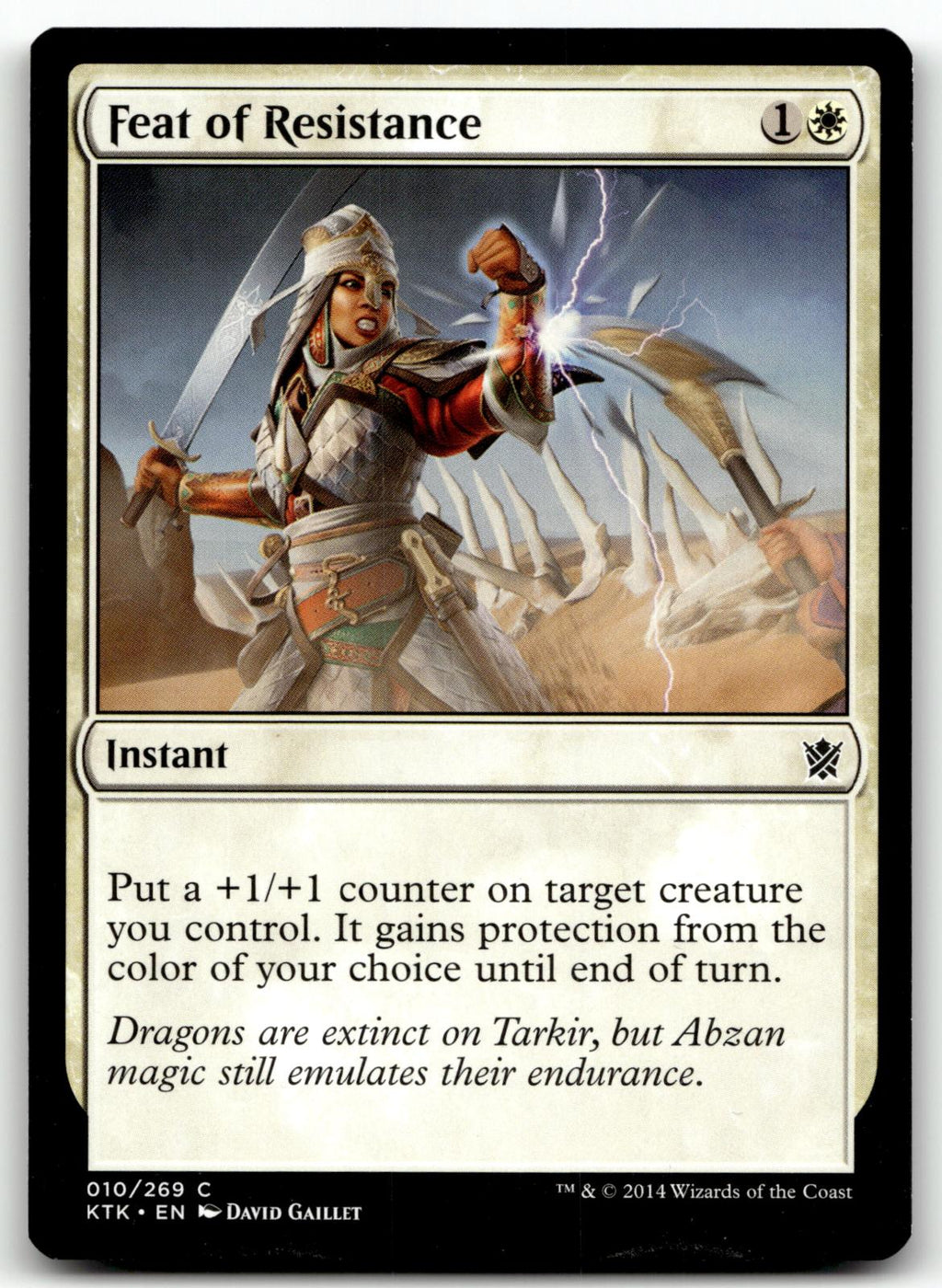 Feat of Resistance 10 Common Khans of Tarkir Magic: The Gathering Near Mint
