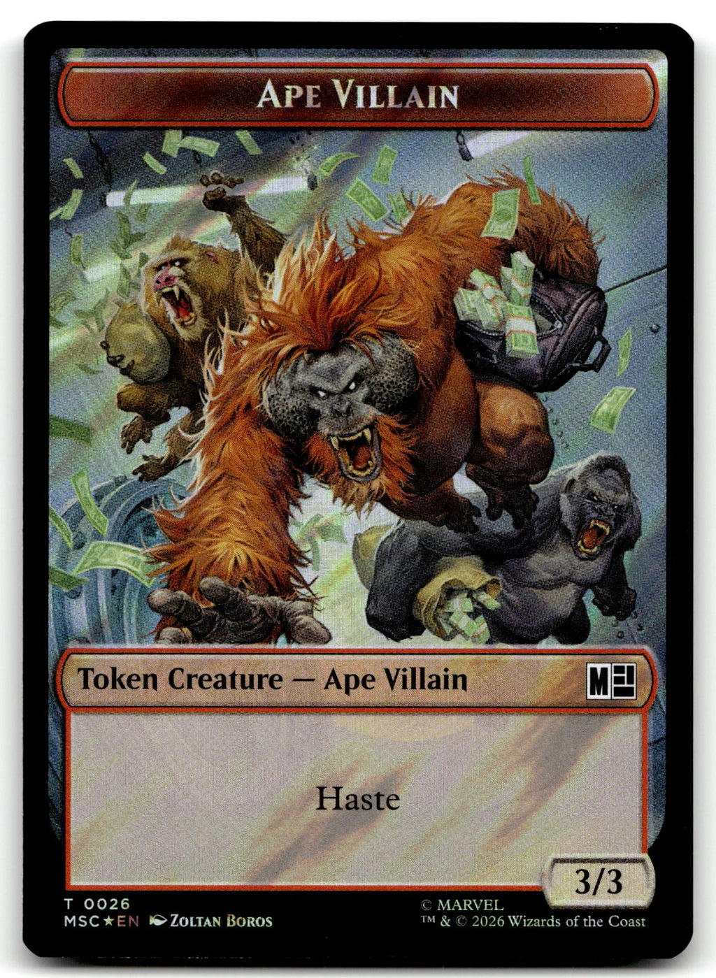 Copy (017) // Ape Villain (026) Double-Sided Token (Surge Foil) 17 // 26