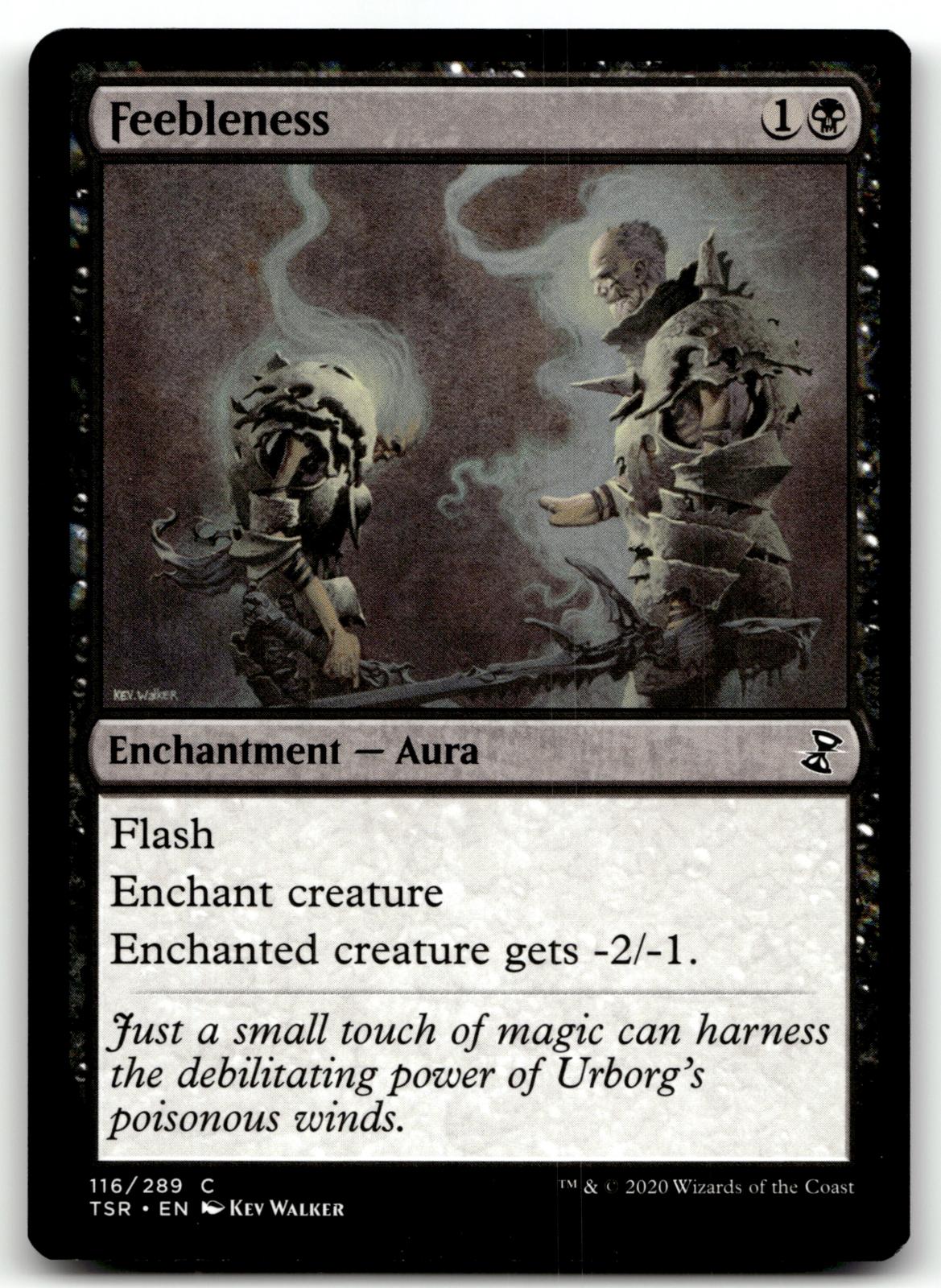 Feebleness 116 Common Time Spiral: Remastered Magic: The Gathering Near Mint