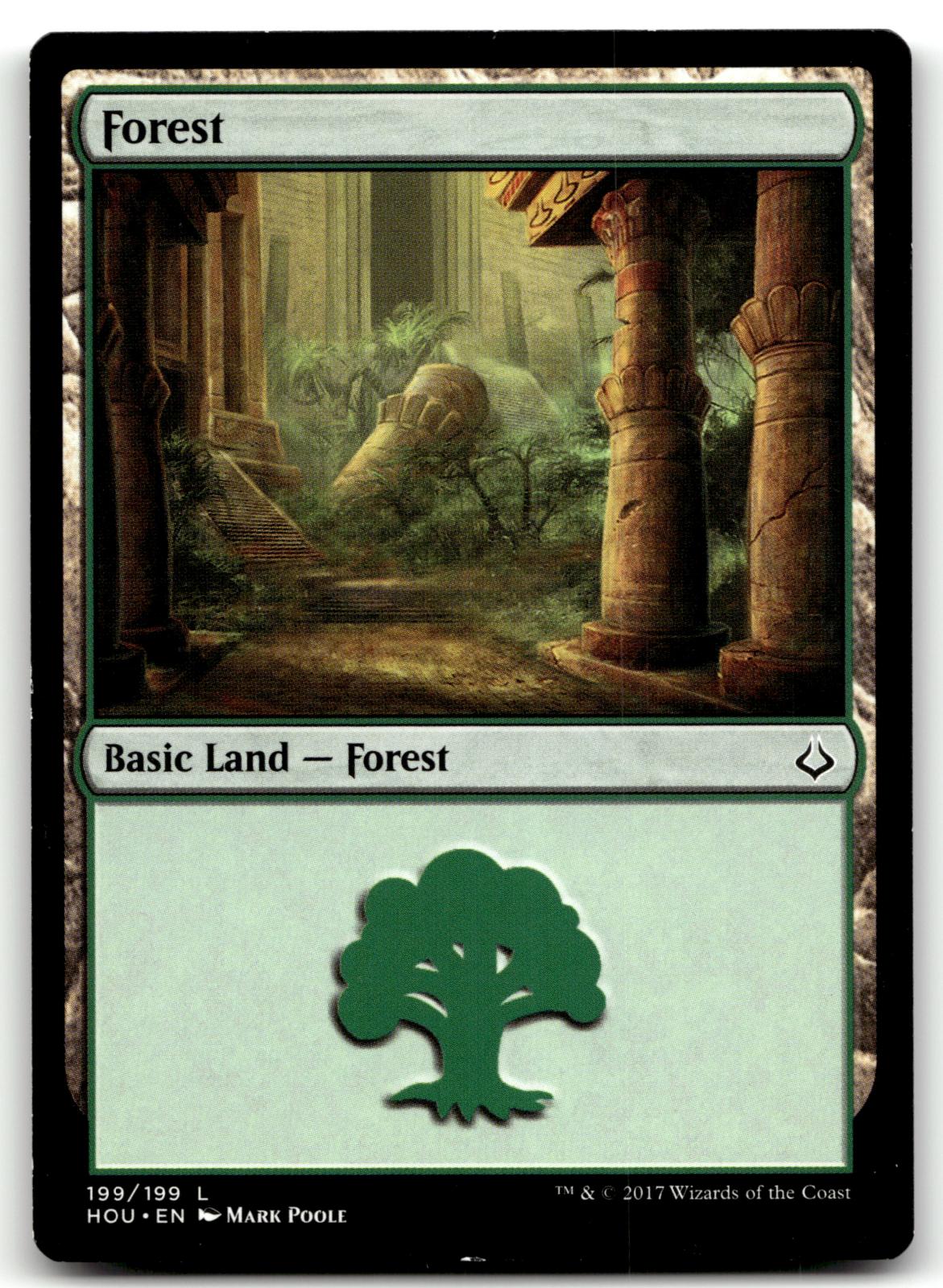 Forest (199) 199 Land Hour of Devastation Magic: The Gathering Near Mint