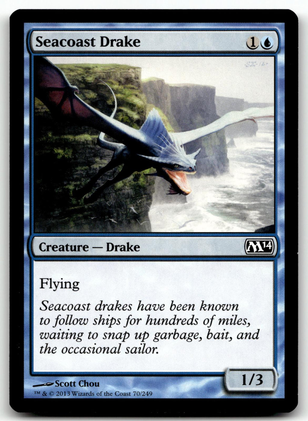 Seacoast Drake 70 Common Magic 2014 (M14) Magic: The Gathering Near Mint