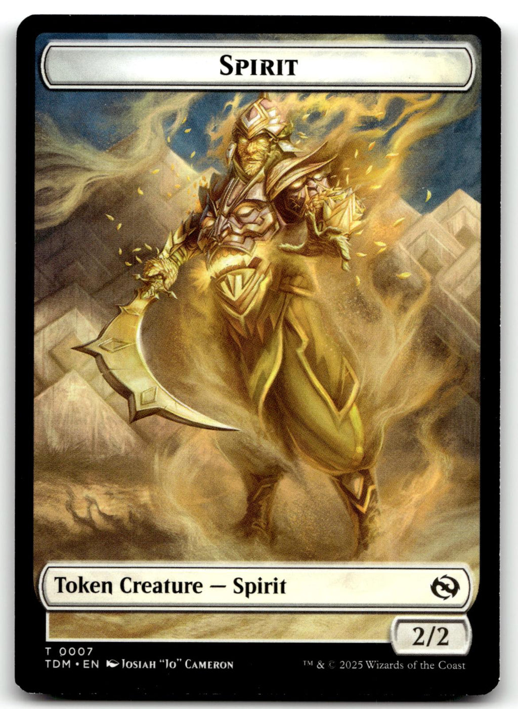 Spirit (0006) // Spirit (0007) Double-Sided Token 6 // 7 Tarkir: Dragonstorm