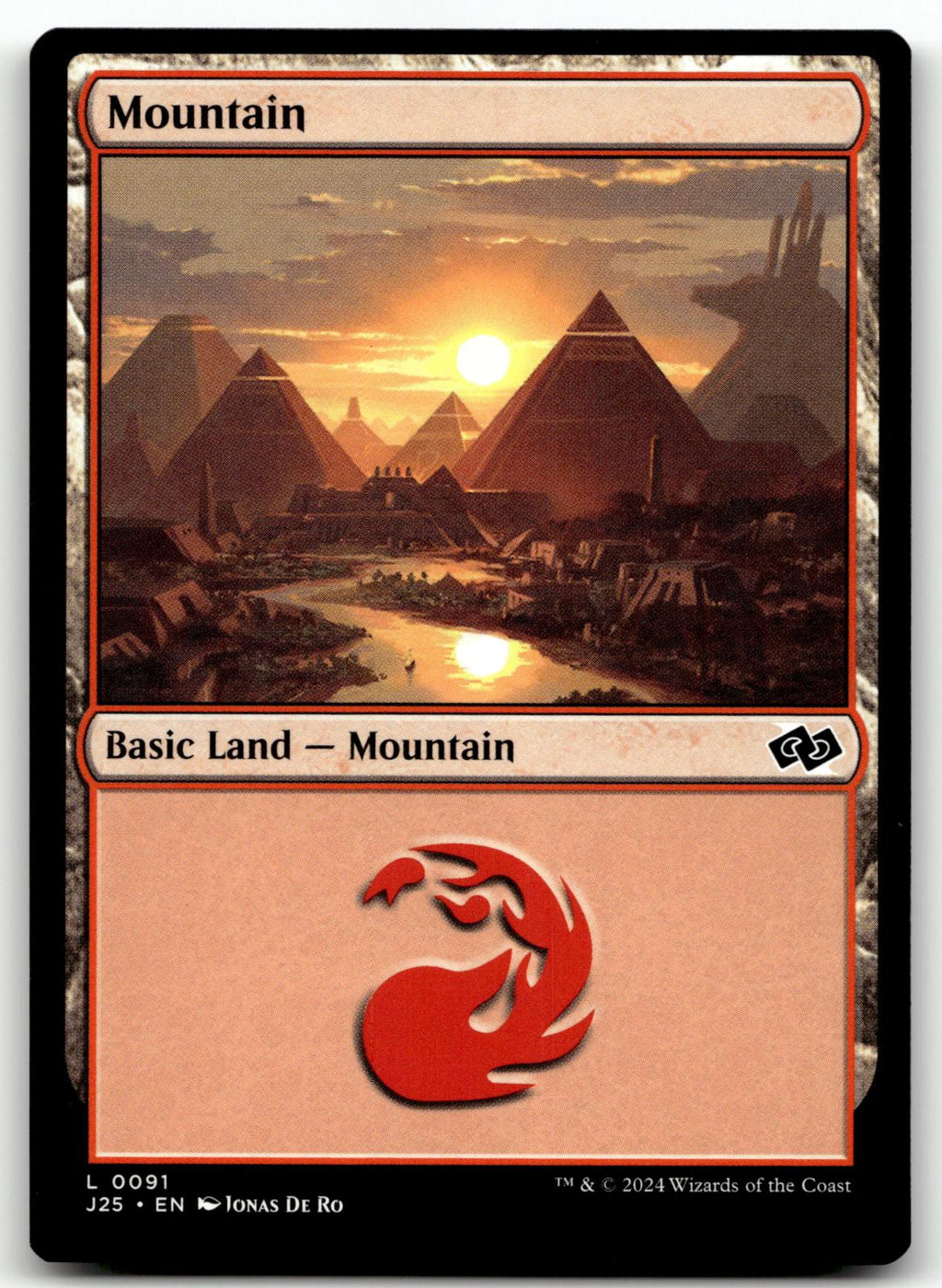 Mountain (0091) 91 Land Foundations Jumpstart Magic: The Gathering Near Mint