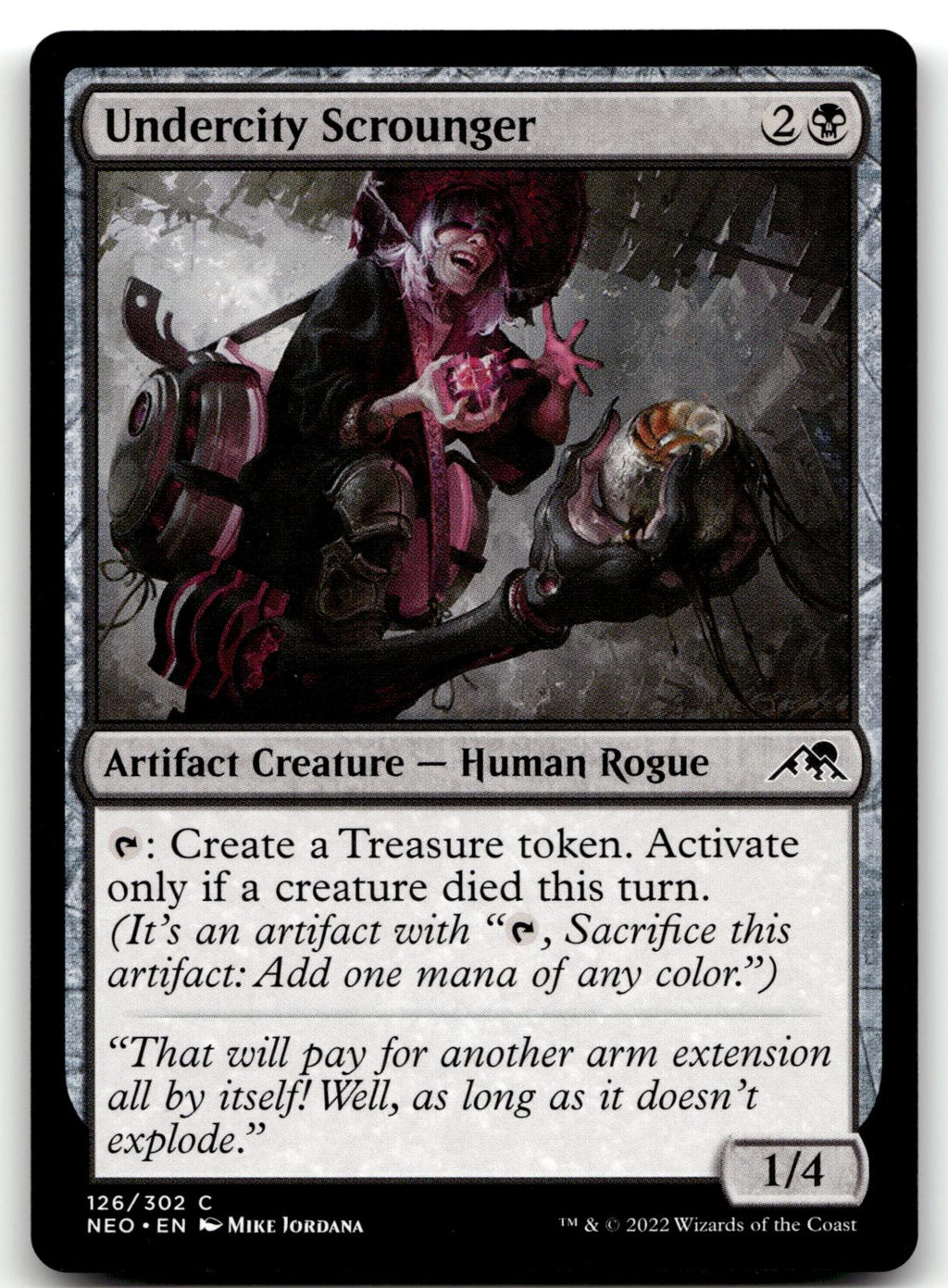 Undercity Scrounger 126 Common Kamigawa: Neon Dynasty Magic: The Gathering NM