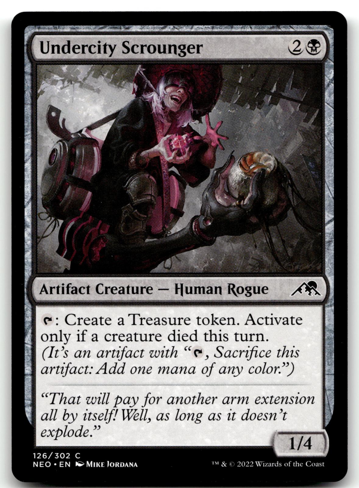 Undercity Scrounger 126 Common Kamigawa: Neon Dynasty Magic: The Gathering NM