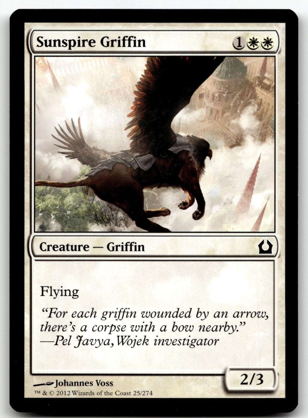 Sunspire Griffin 25 Common Return to Ravnica Magic: The Gathering Near Mint