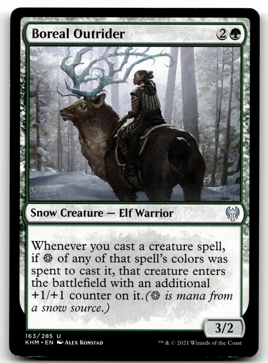 Boreal Outrider 163 Uncommon Kaldheim Magic: The Gathering Near Mint