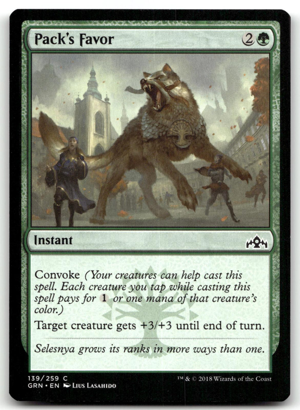 Pack's Favor 139 Common Guilds of Ravnica Magic: The Gathering Near Mint