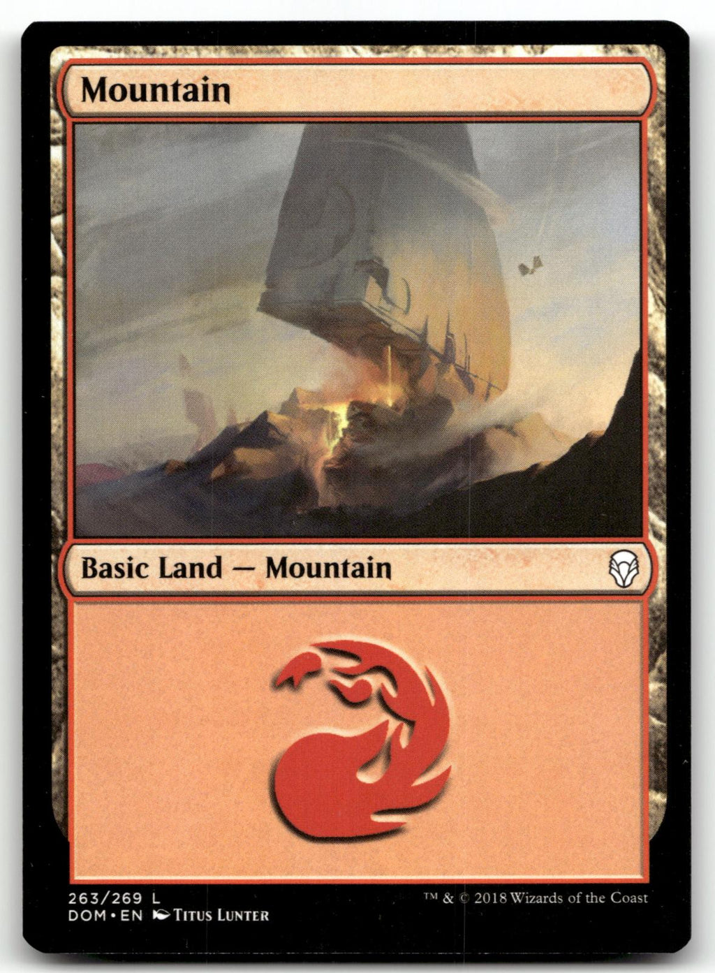 Mountain (263) 263 Land Dominaria Magic: The Gathering Near Mint