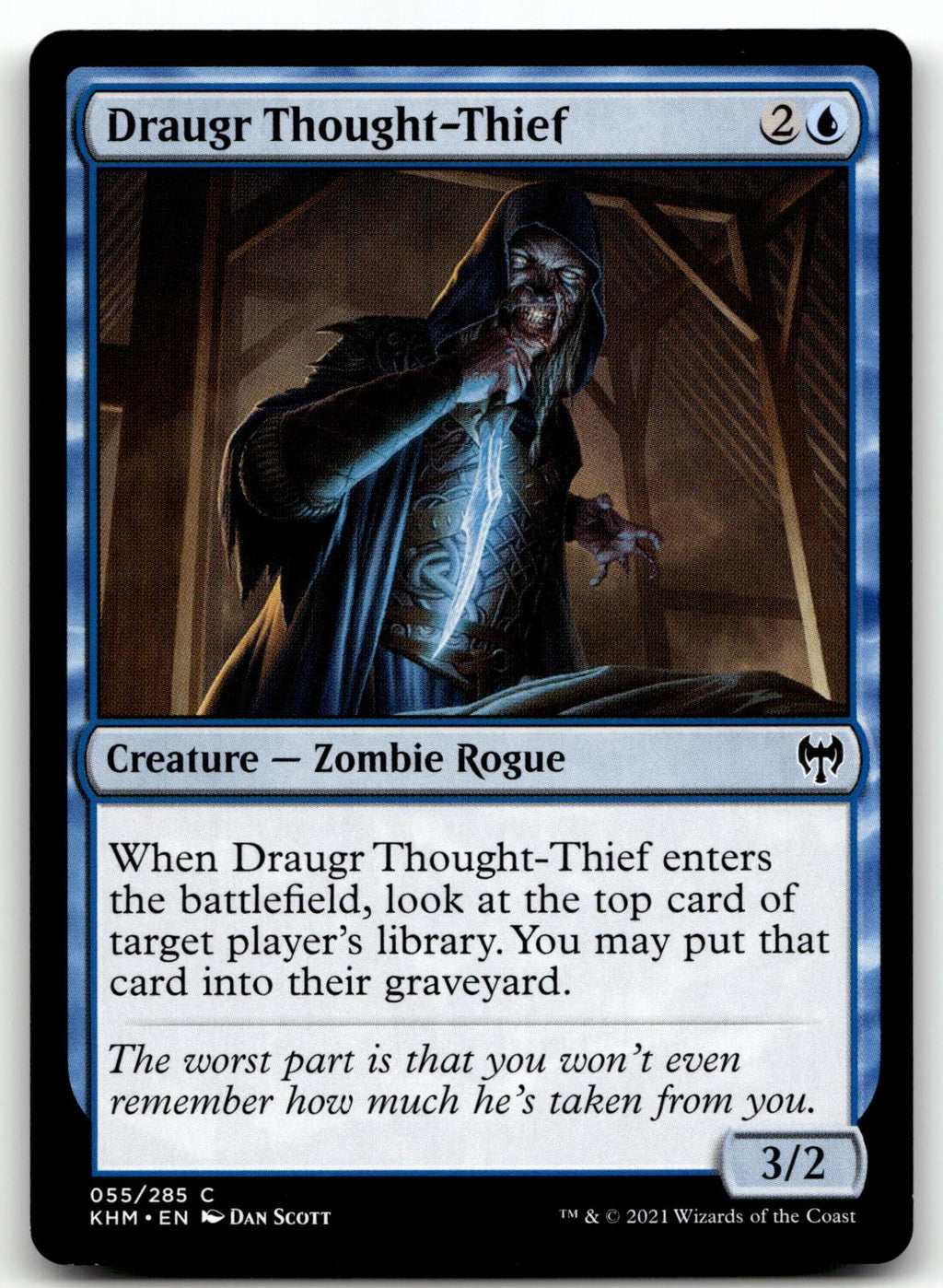 Draugr Thought-Thief 55 Common Kaldheim Magic: The Gathering Near Mint