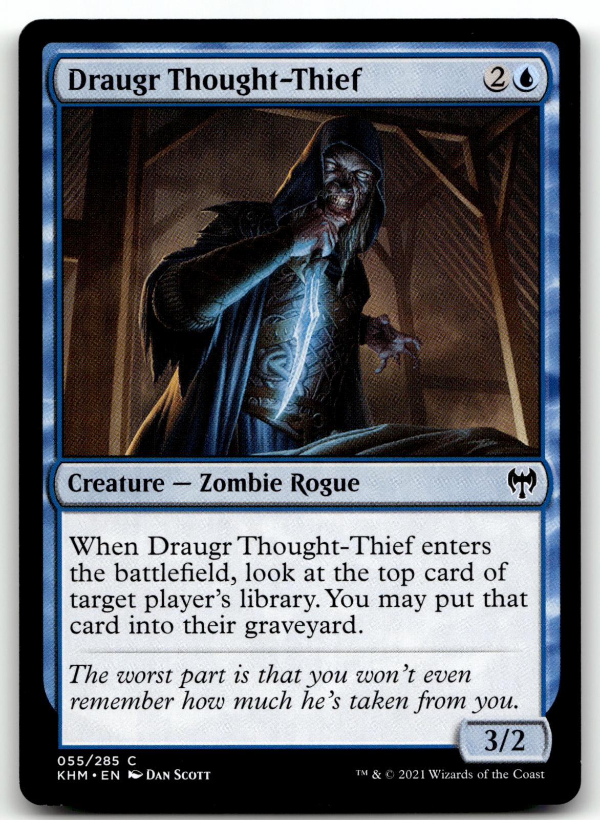 Draugr Thought-Thief 55 Common Kaldheim Magic: The Gathering Near Mint