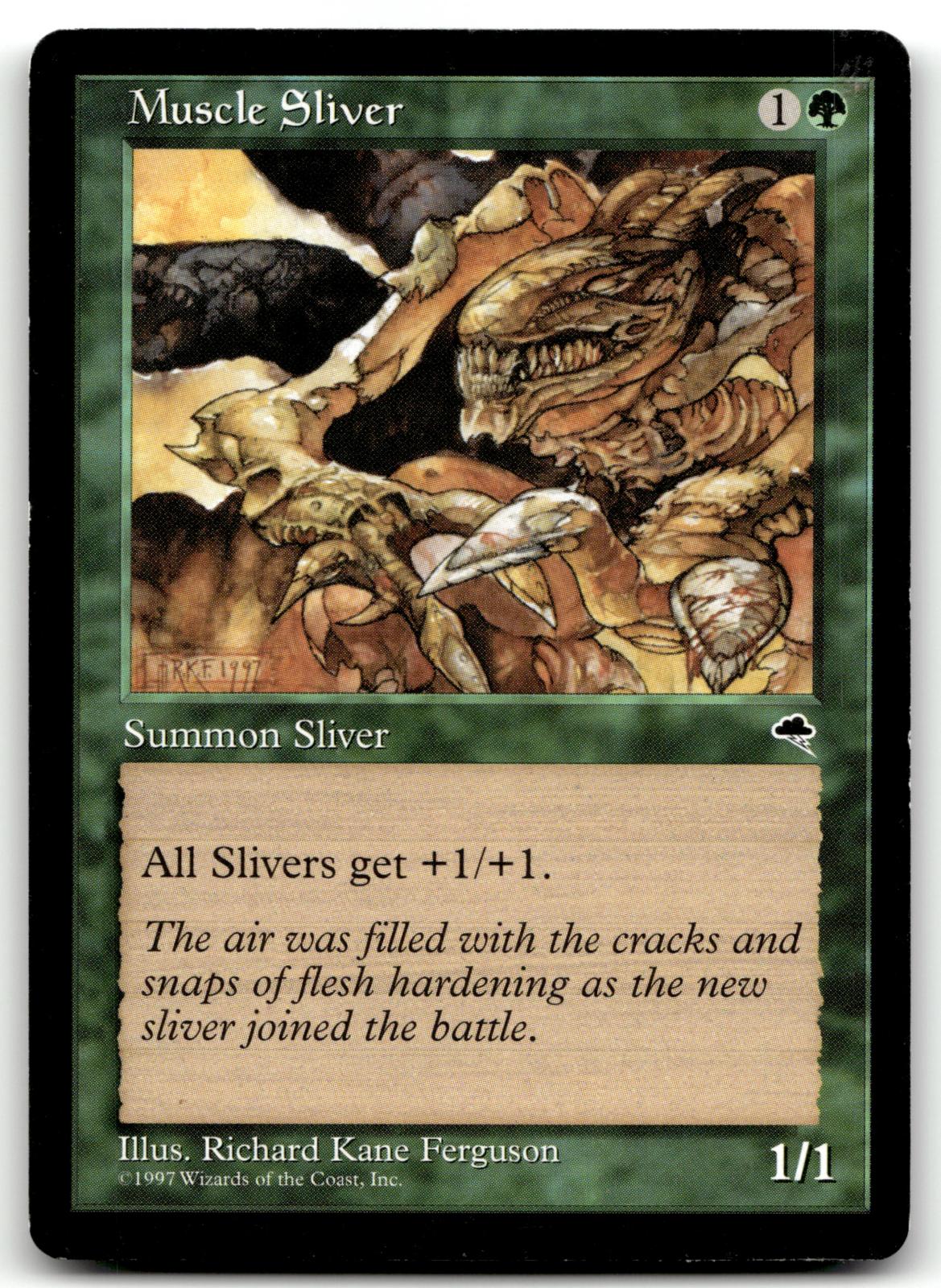 Muscle Sliver 238 Common Tempest Magic: The Gathering Near Mint