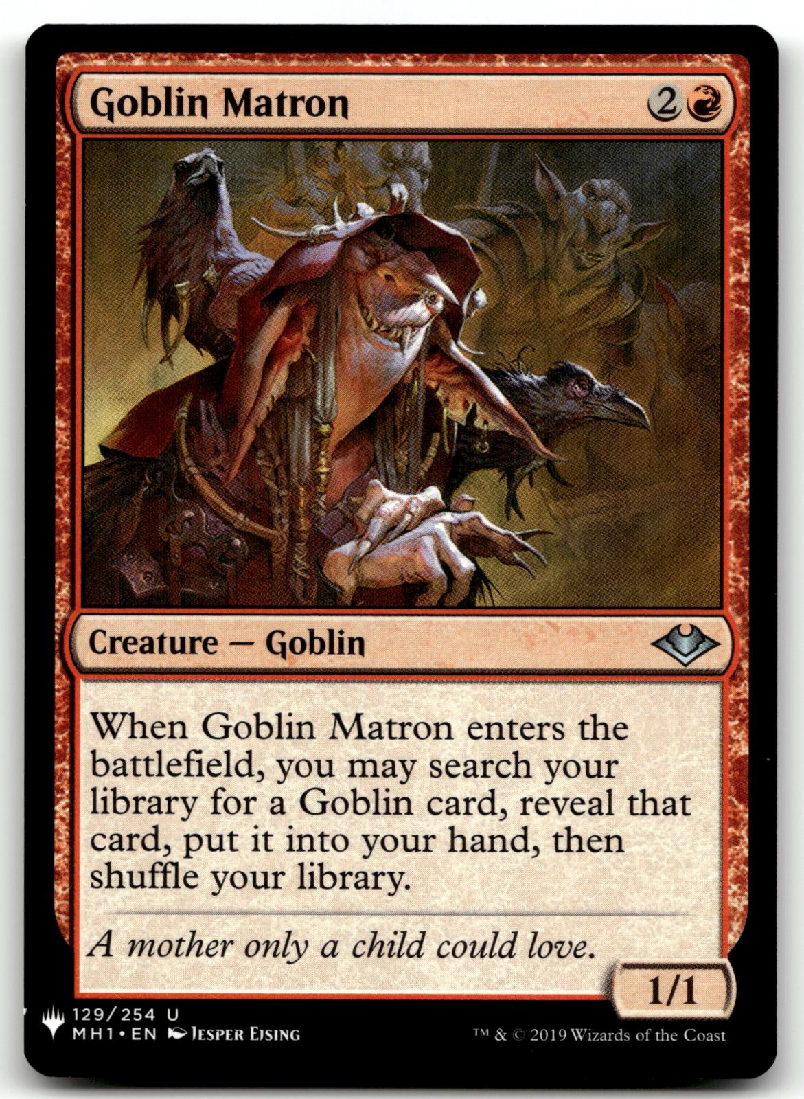 Goblin Matron 129 Uncommon Modern Horizons Magic: The Gathering Near Mint