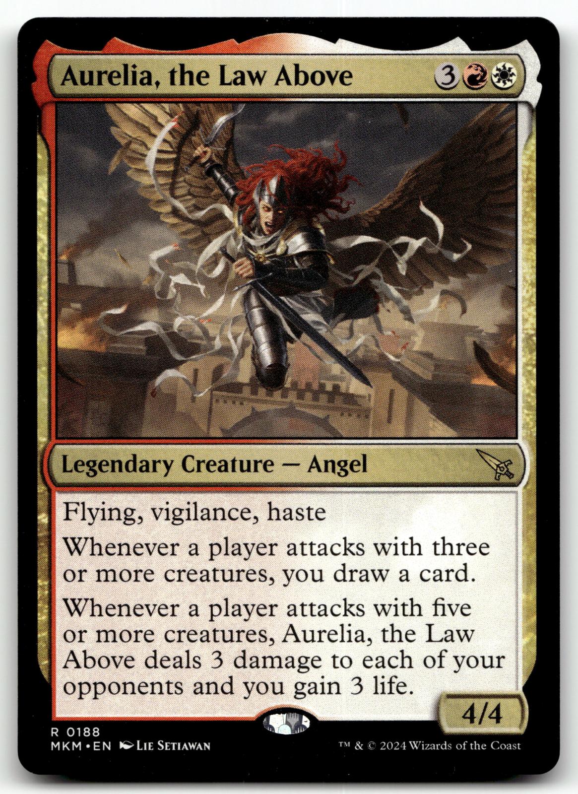 Aurelia, the Law Above 188 Rare Murders at Karlov Manor Magic: The Gathering NM