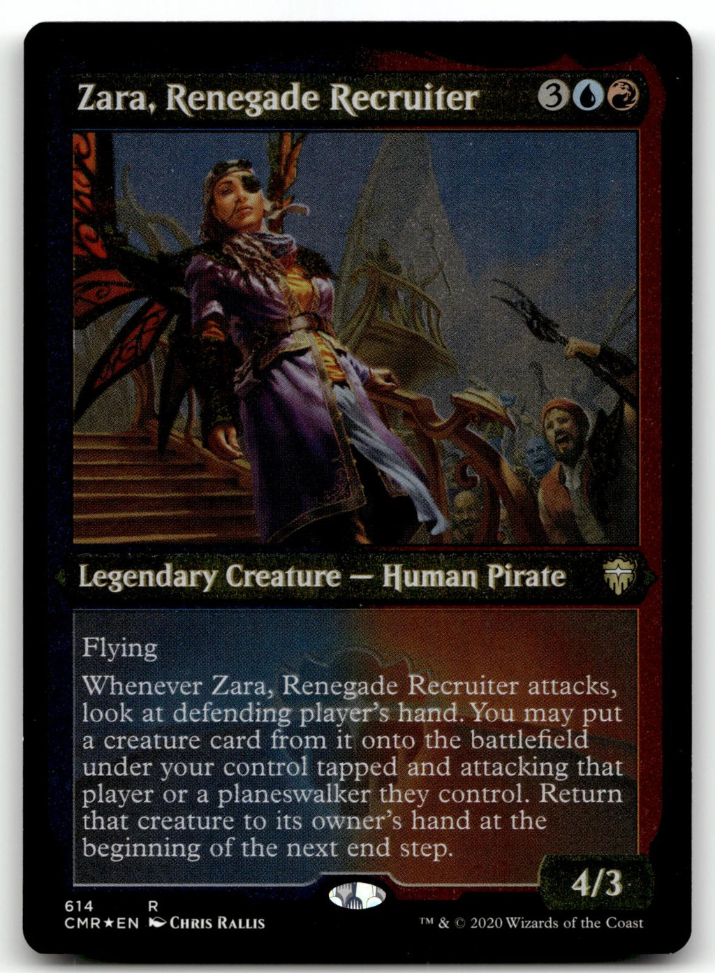 Zara, Renegade Recruiter (Foil Etched) 614 Commander Legends Magic: The Gathering NM