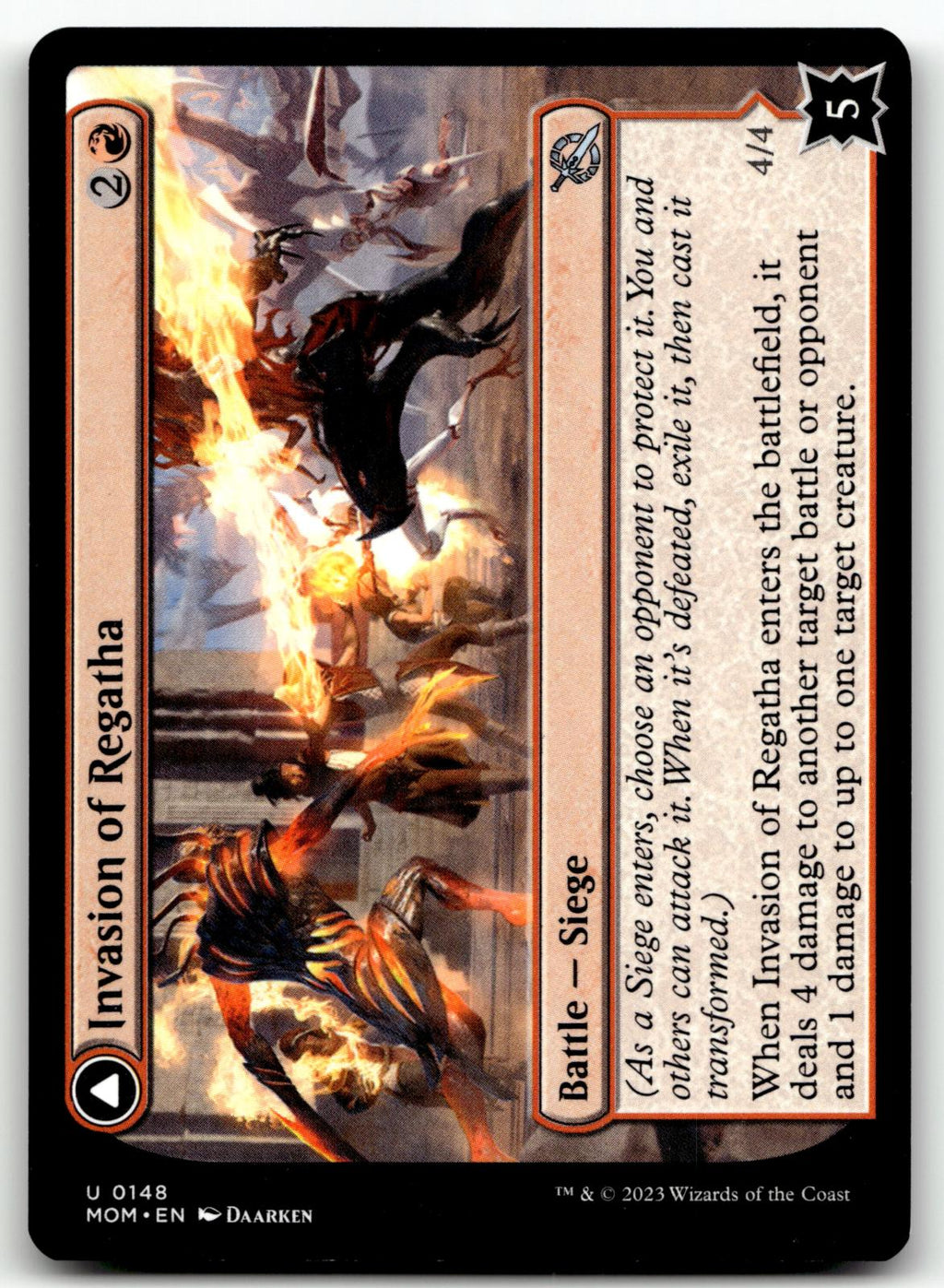Invasion of Regatha 148 Uncommon March of the Machine Magic: The Gathering NM