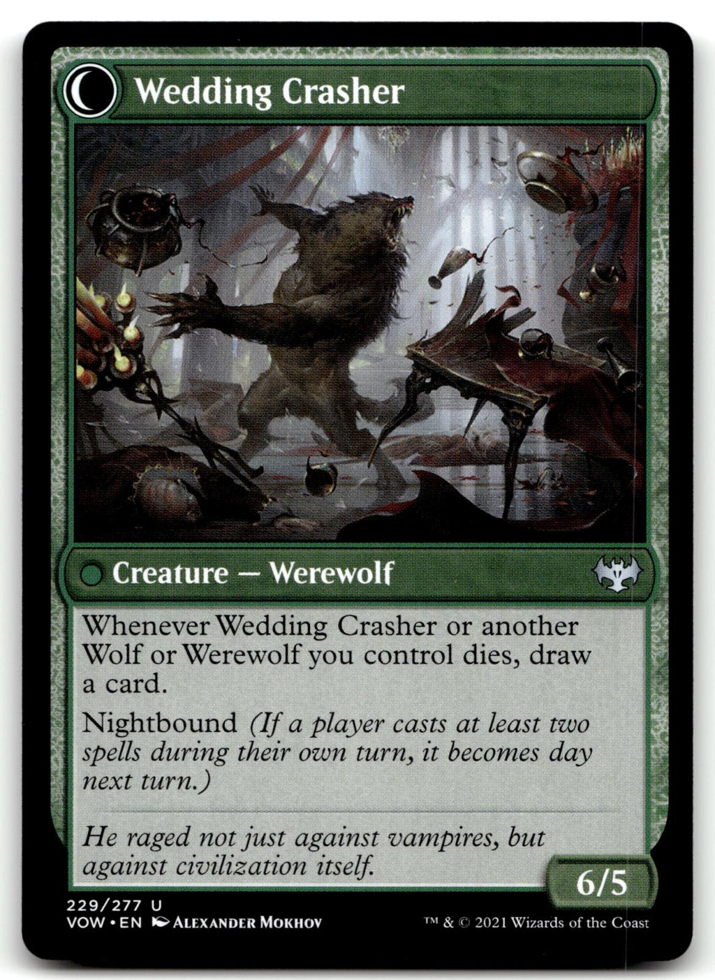 Wolfkin Outcast 229 Uncommon Innistrad: Crimson Vow Magic: The Gathering NM