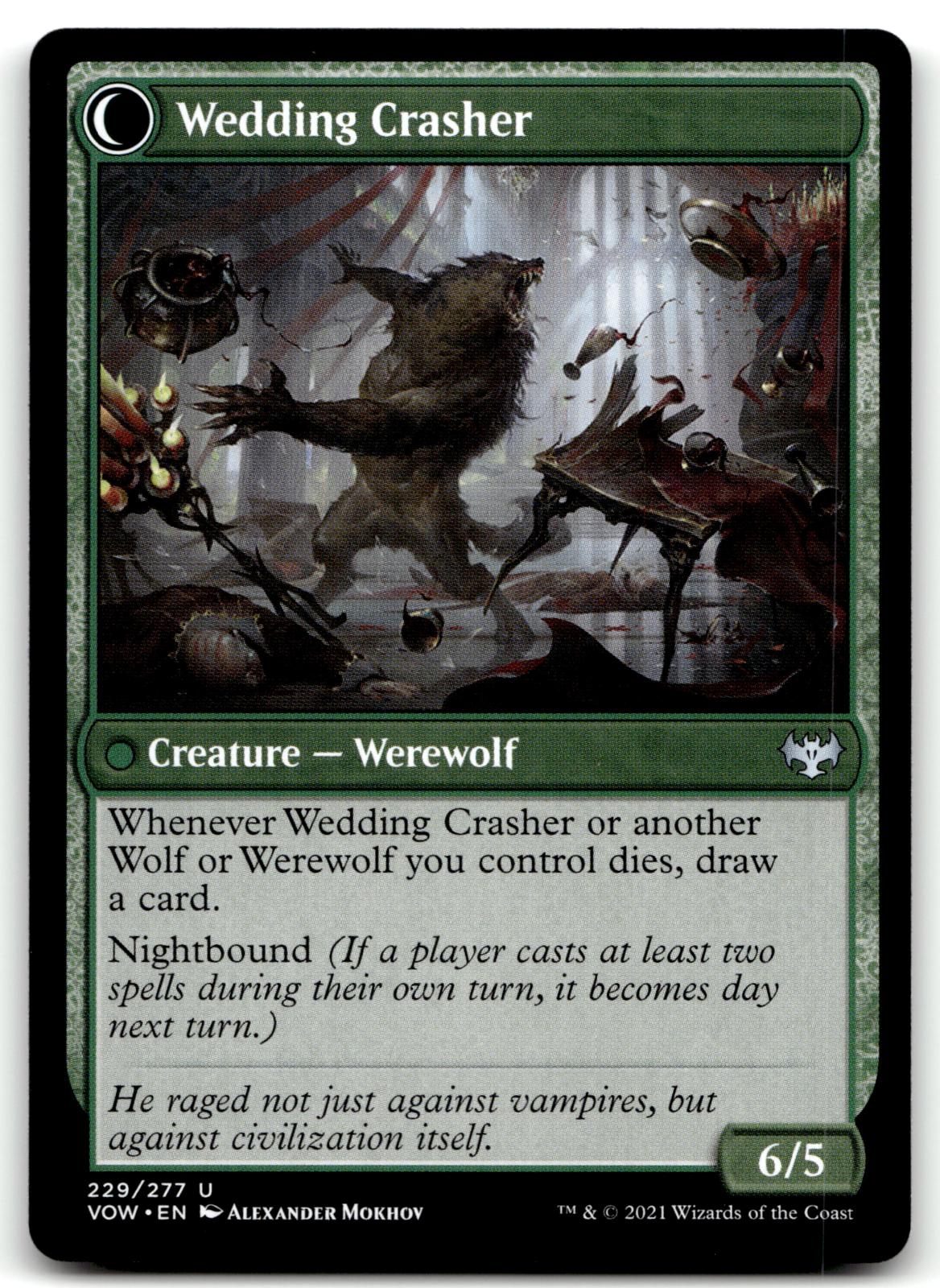 Wolfkin Outcast 229 Uncommon Innistrad: Crimson Vow Magic: The Gathering NM