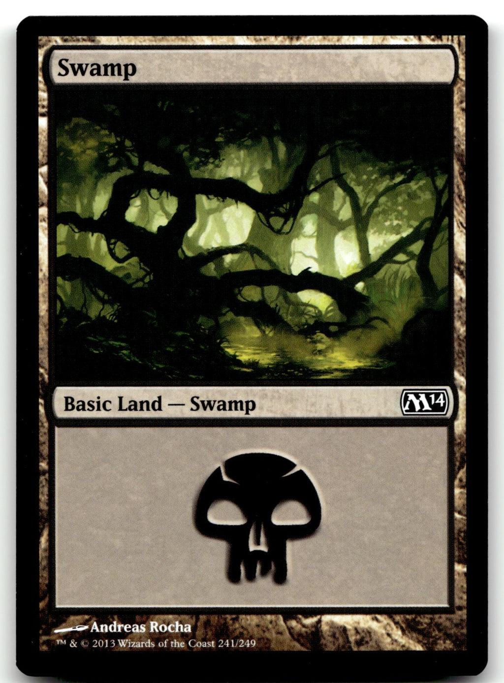 Swamp (241) 241 Land Magic 2014 (M14) Magic: The Gathering Near Mint