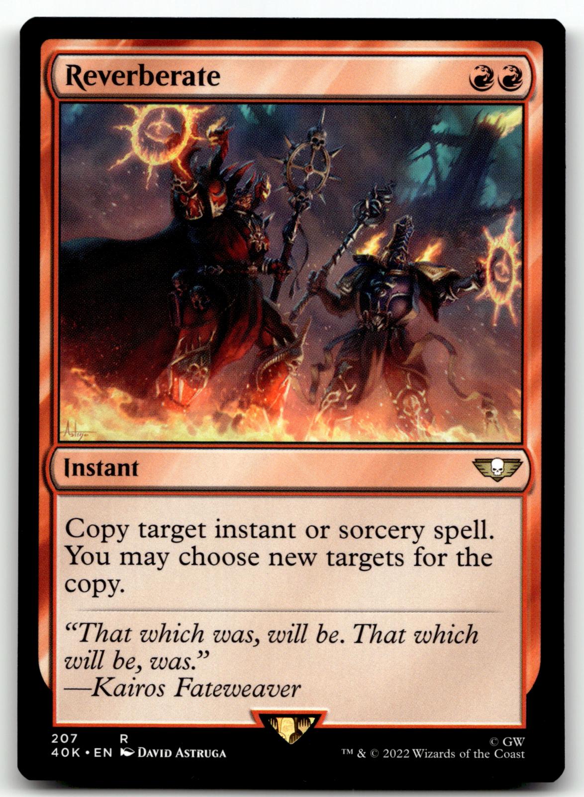 Reverberate 207 Rare Universes Beyond: Warhammer 40,000 Magic: The Gathering NM