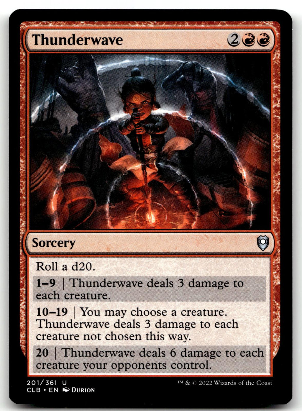 Thunderwave 201 Commander Legends: Battle for Baldur's Gate Magic: The Gathering NM