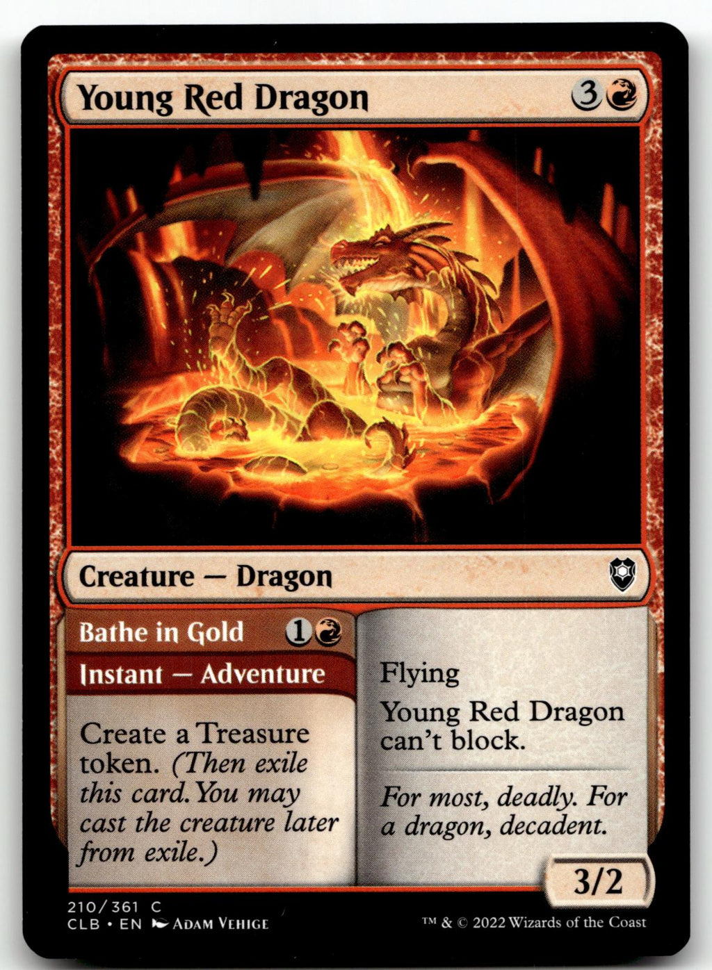 Young Red Dragon 210 Commander Legends: Battle for Baldur's Gate Magic:\