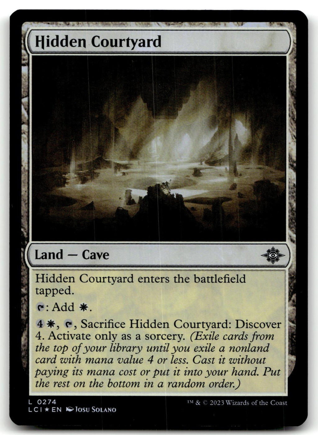 Hidden Courtyard 274 The Lost Caverns of Ixalan Magic: The Gathering Foil NM