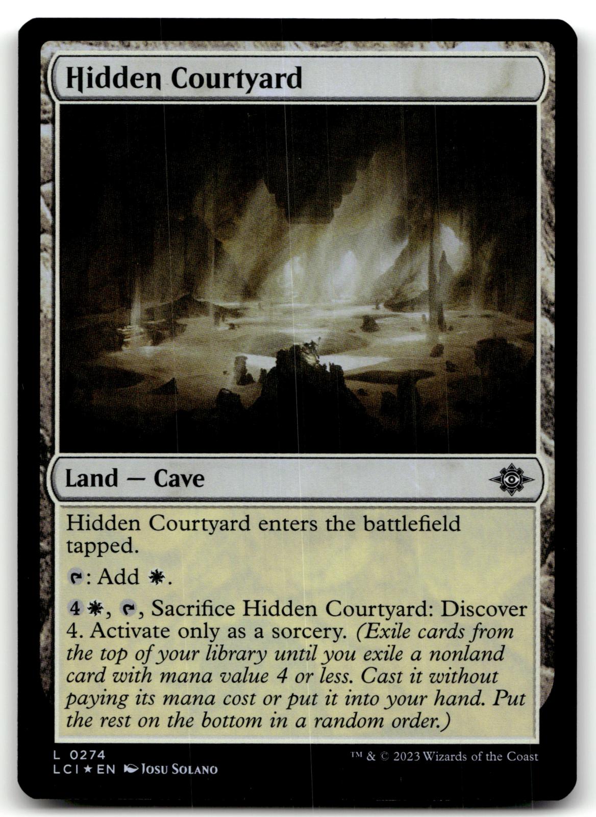 Hidden Courtyard 274 The Lost Caverns of Ixalan Magic: The Gathering Foil NM