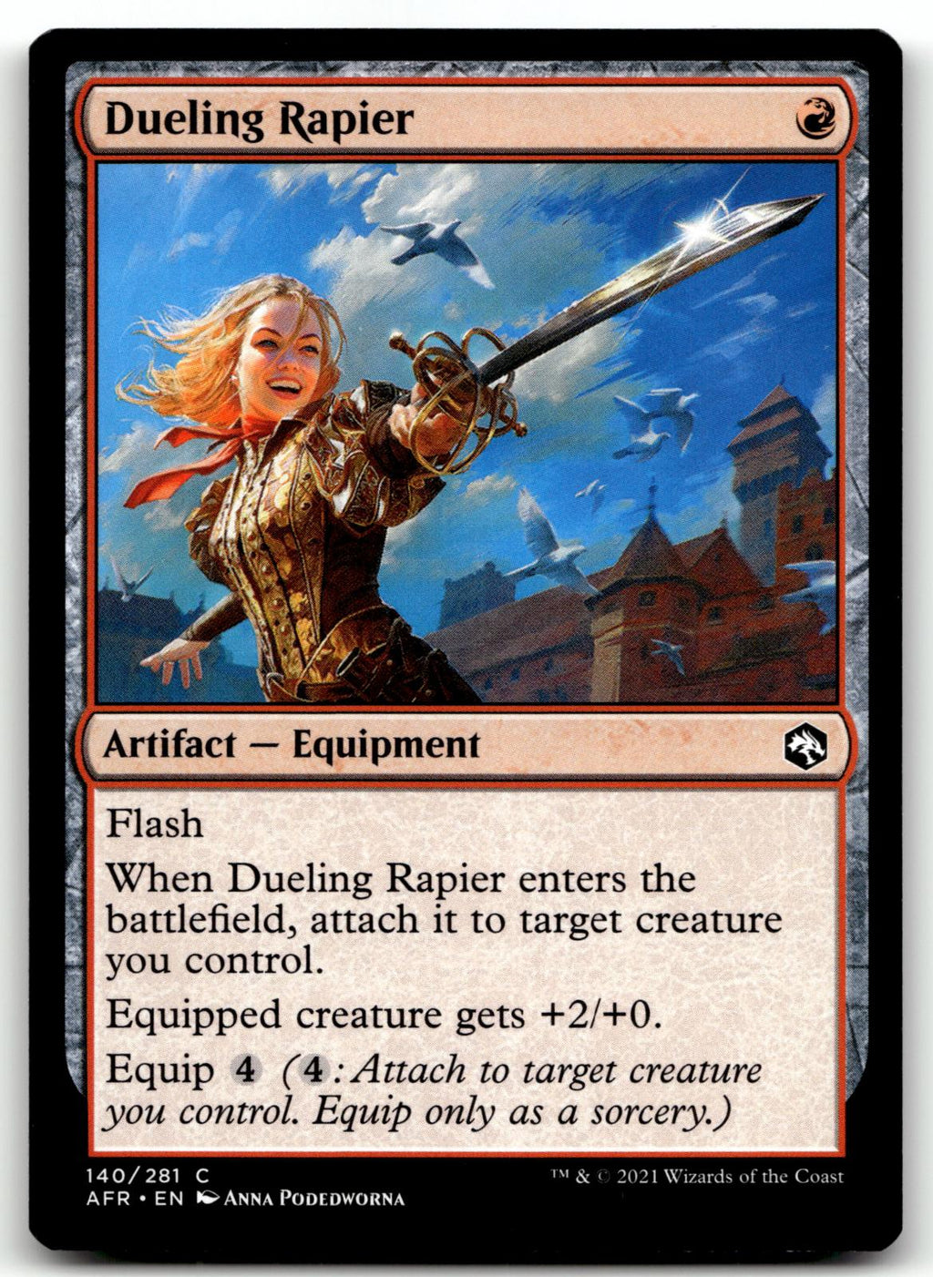 Dueling Rapier 140 Adventures in the Forgotten Realms Magic: The Gathering NM
