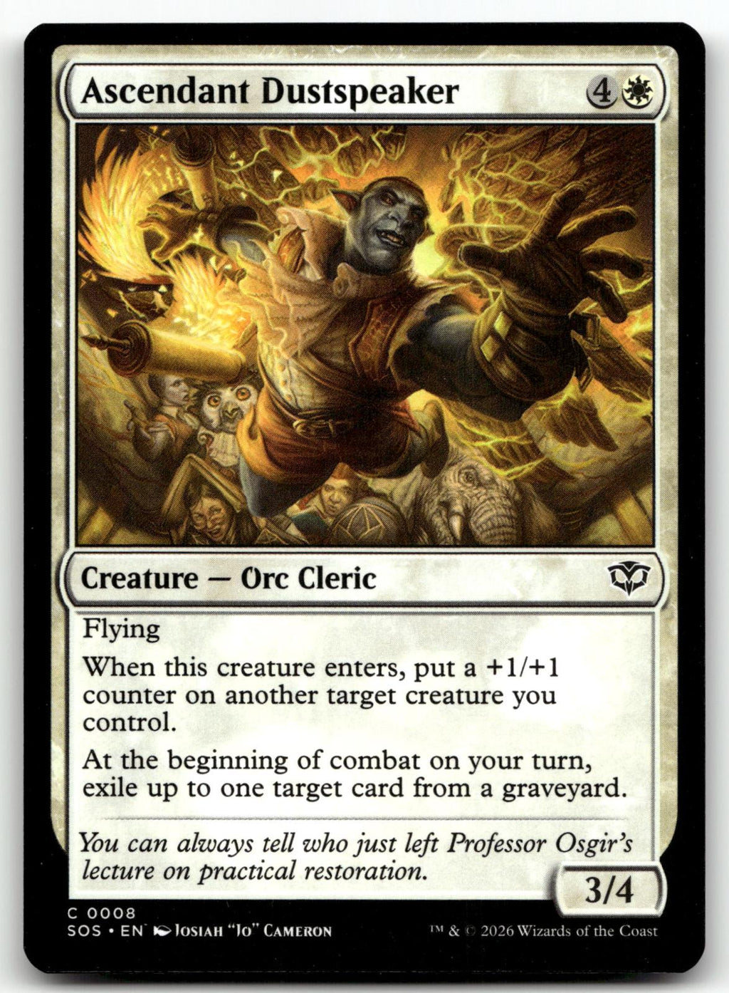 Ascendant Dustspeaker 8 Common Secrets of Strixhaven Magic: The Gathering NM