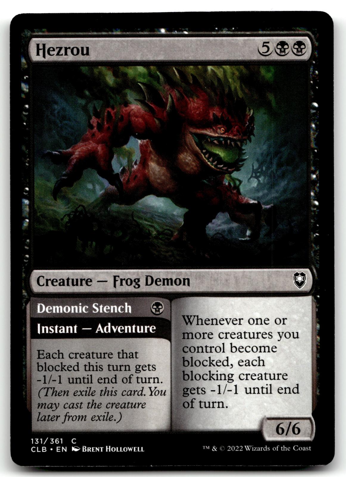 Hezrou 131 Commander Legends: Battle for Baldur's Gate Magic: The Gathering NM