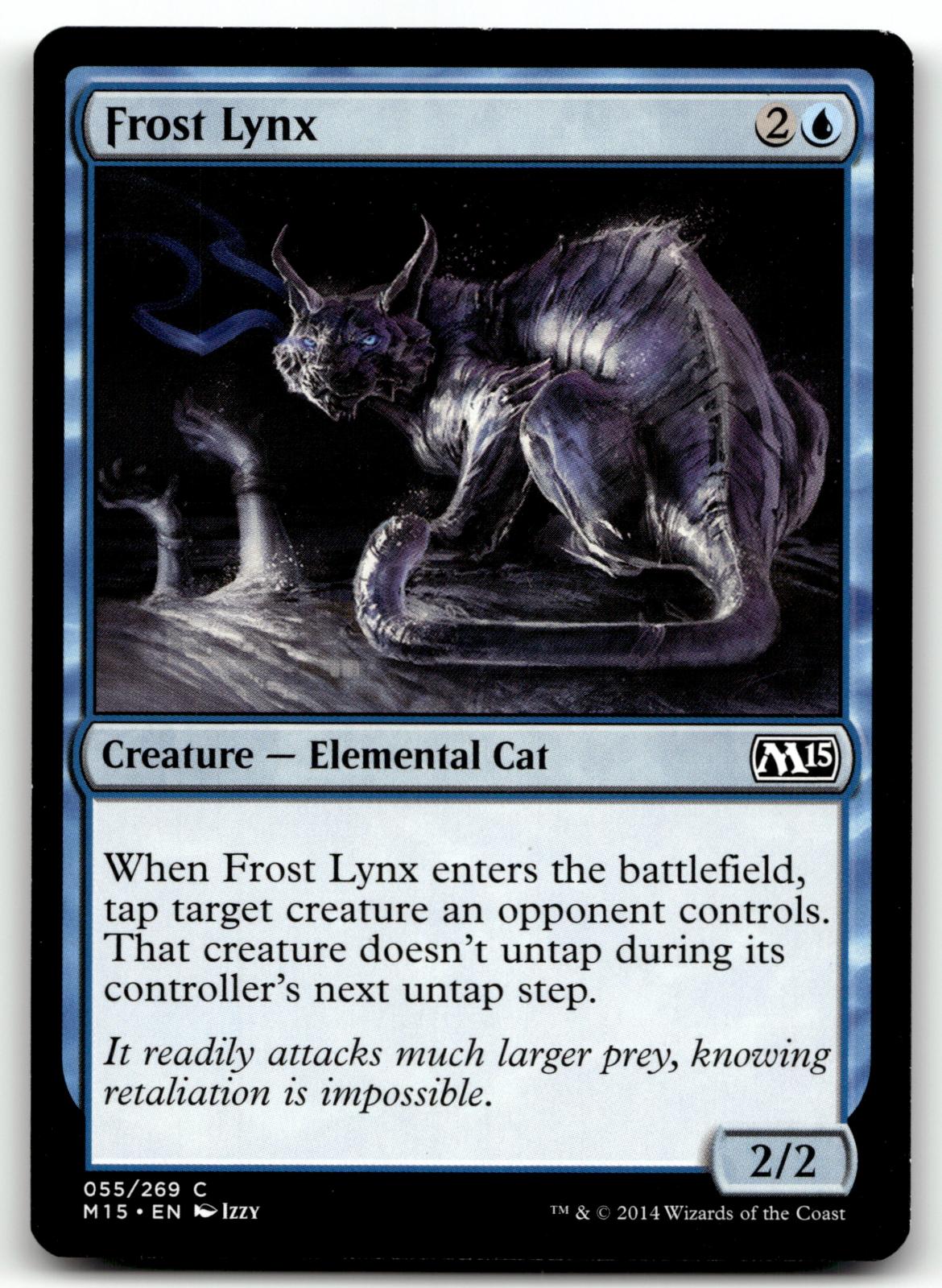 Frost Lynx 55 Common Magic 2015 (M15) Magic: The Gathering Near Mint