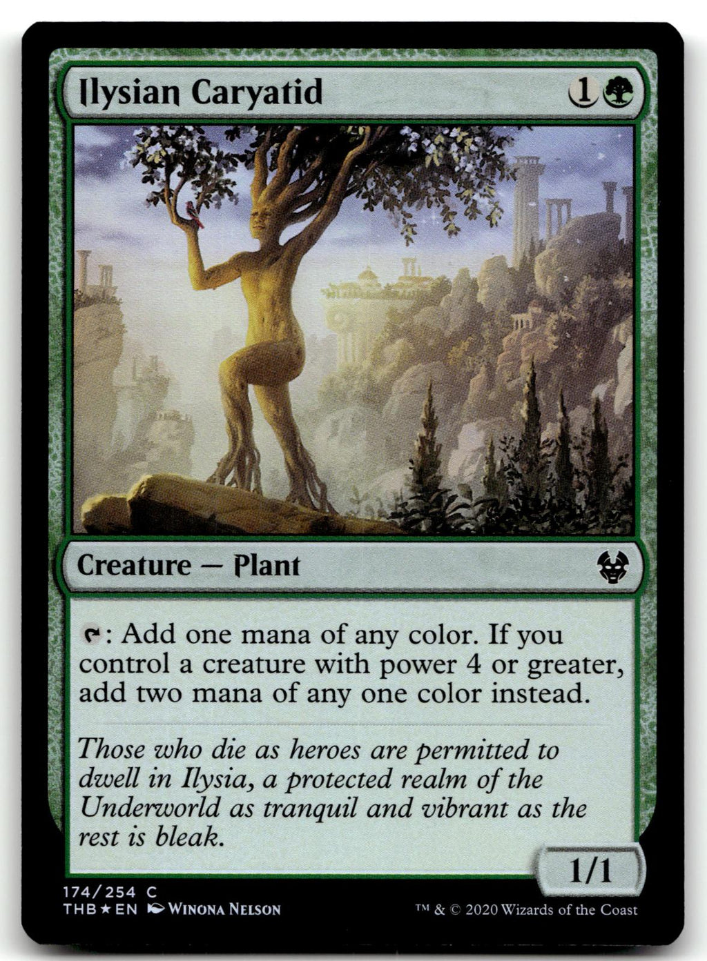 Ilysian Caryatid 174 Common Theros Beyond Death Magic: The Gathering Foil NM