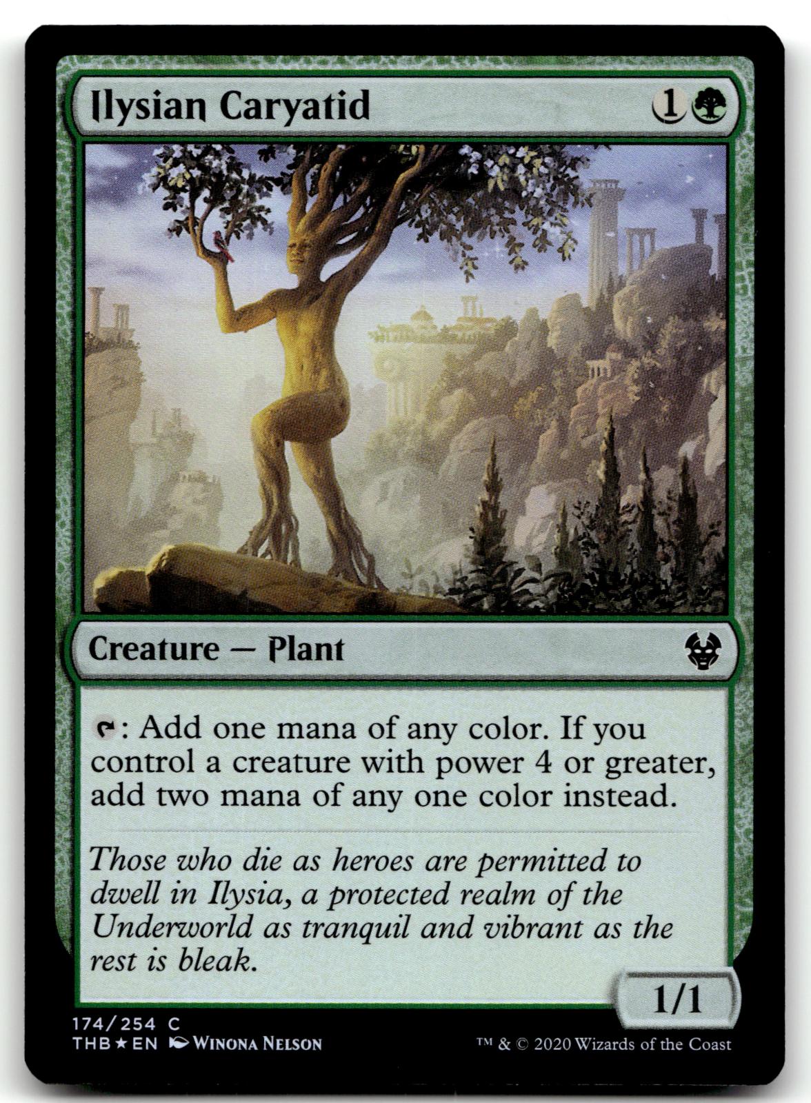 Ilysian Caryatid 174 Common Theros Beyond Death Magic: The Gathering Foil NM