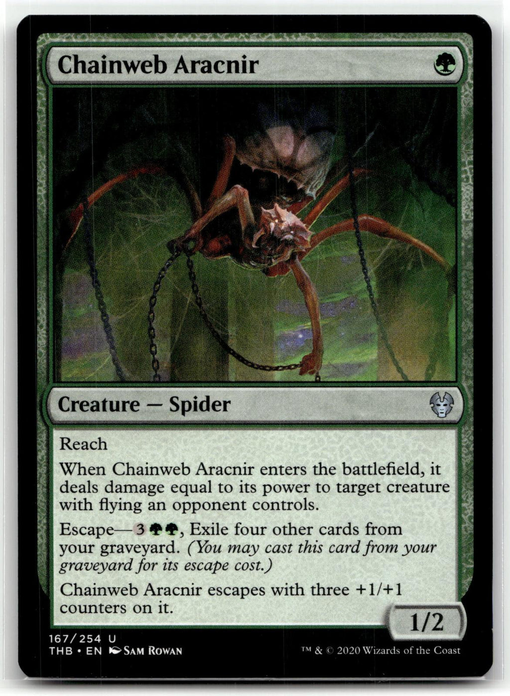 Chainweb Aracnir 167 Uncommon Theros Beyond Death Magic: The Gathering Near Mint
